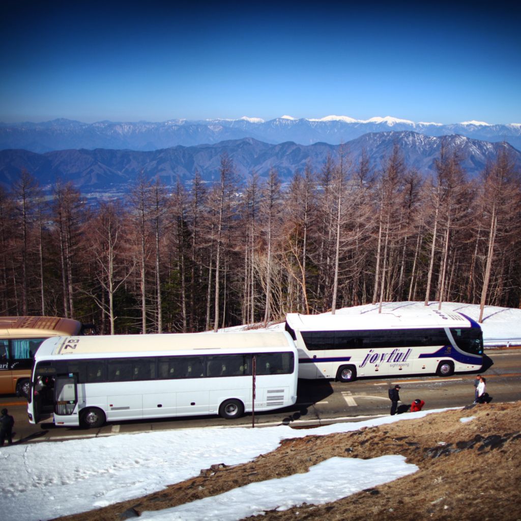 在河口湖车站坐了20分钟车左右，来到了富士山四丁目
