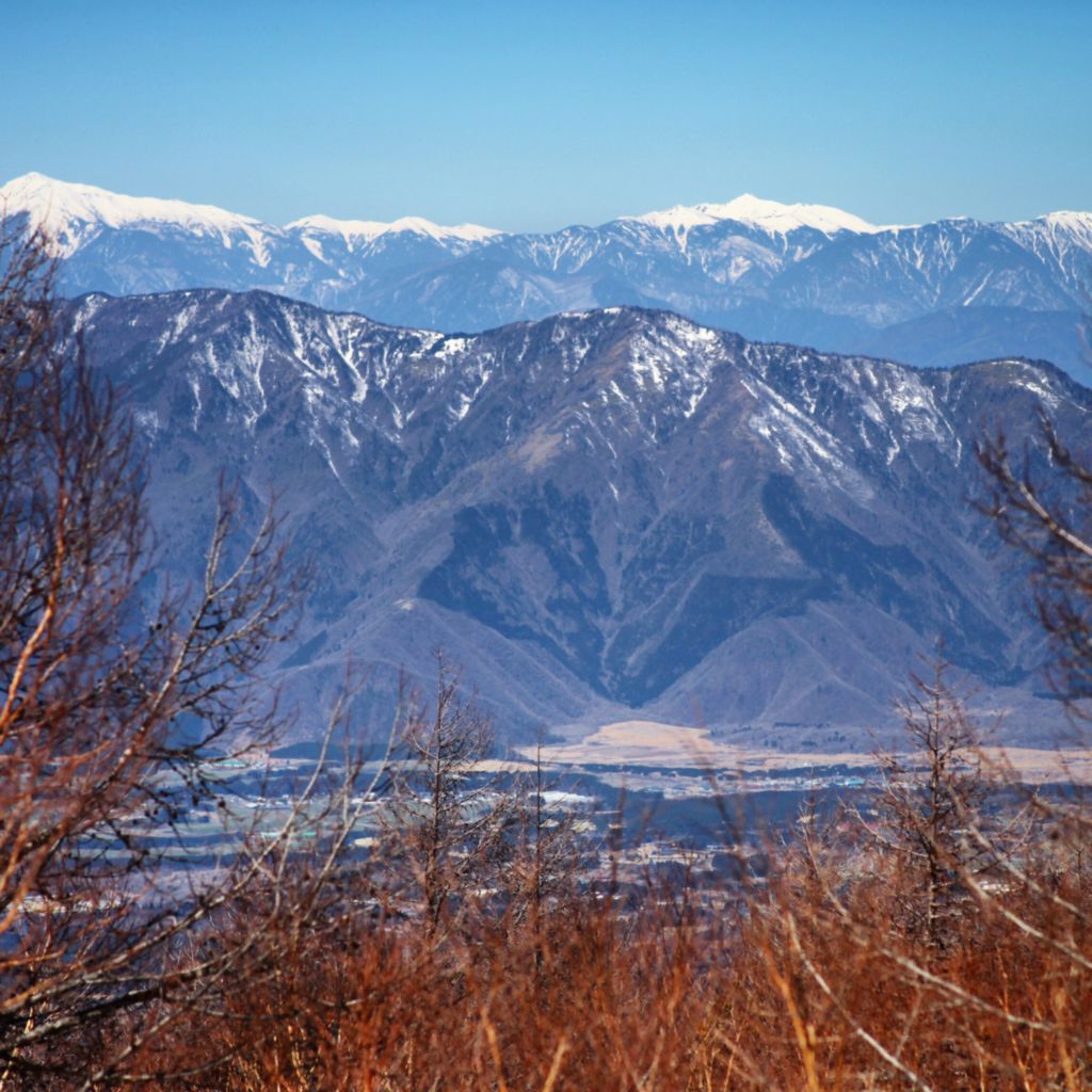远处是河口湖的一角