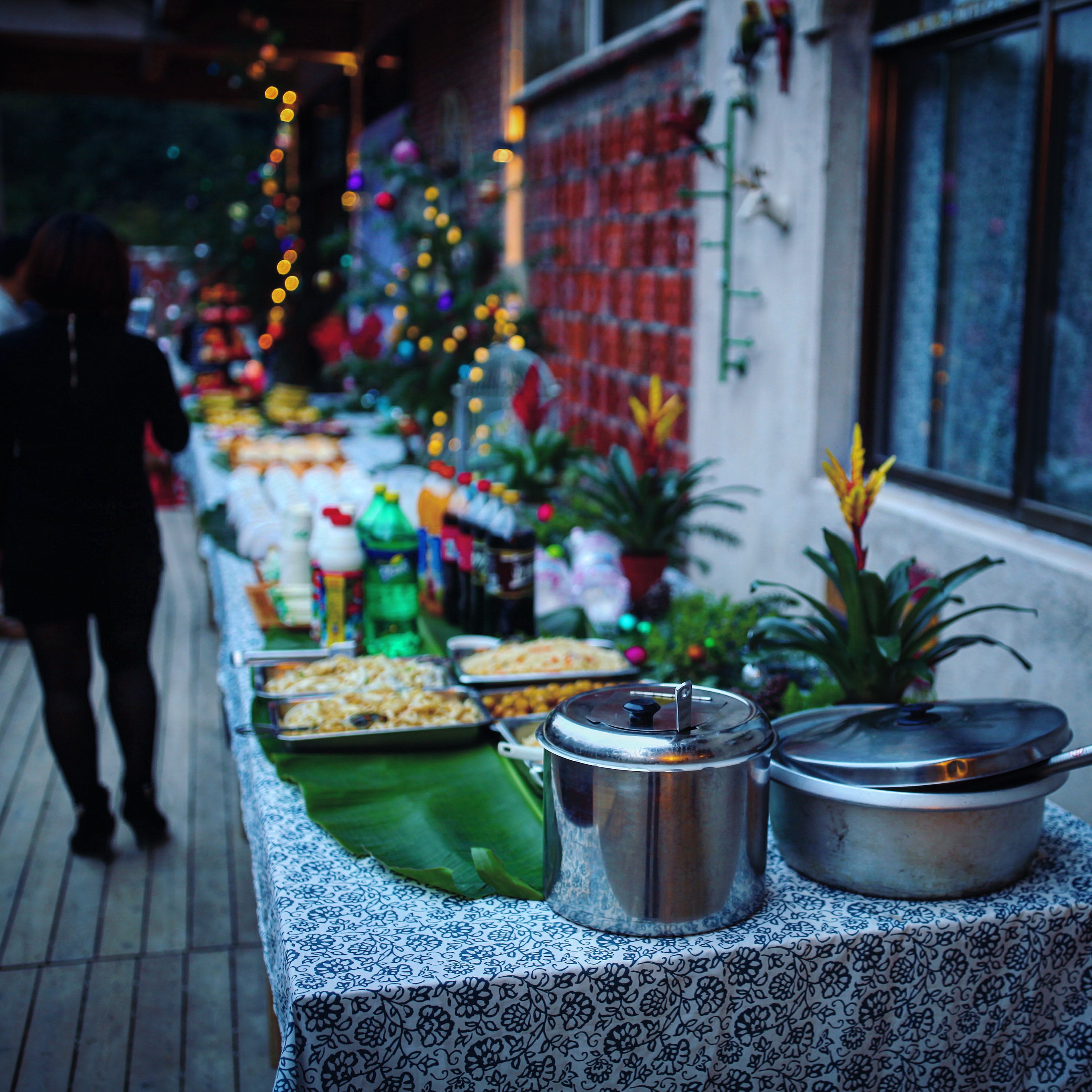 自助晚宴的一处