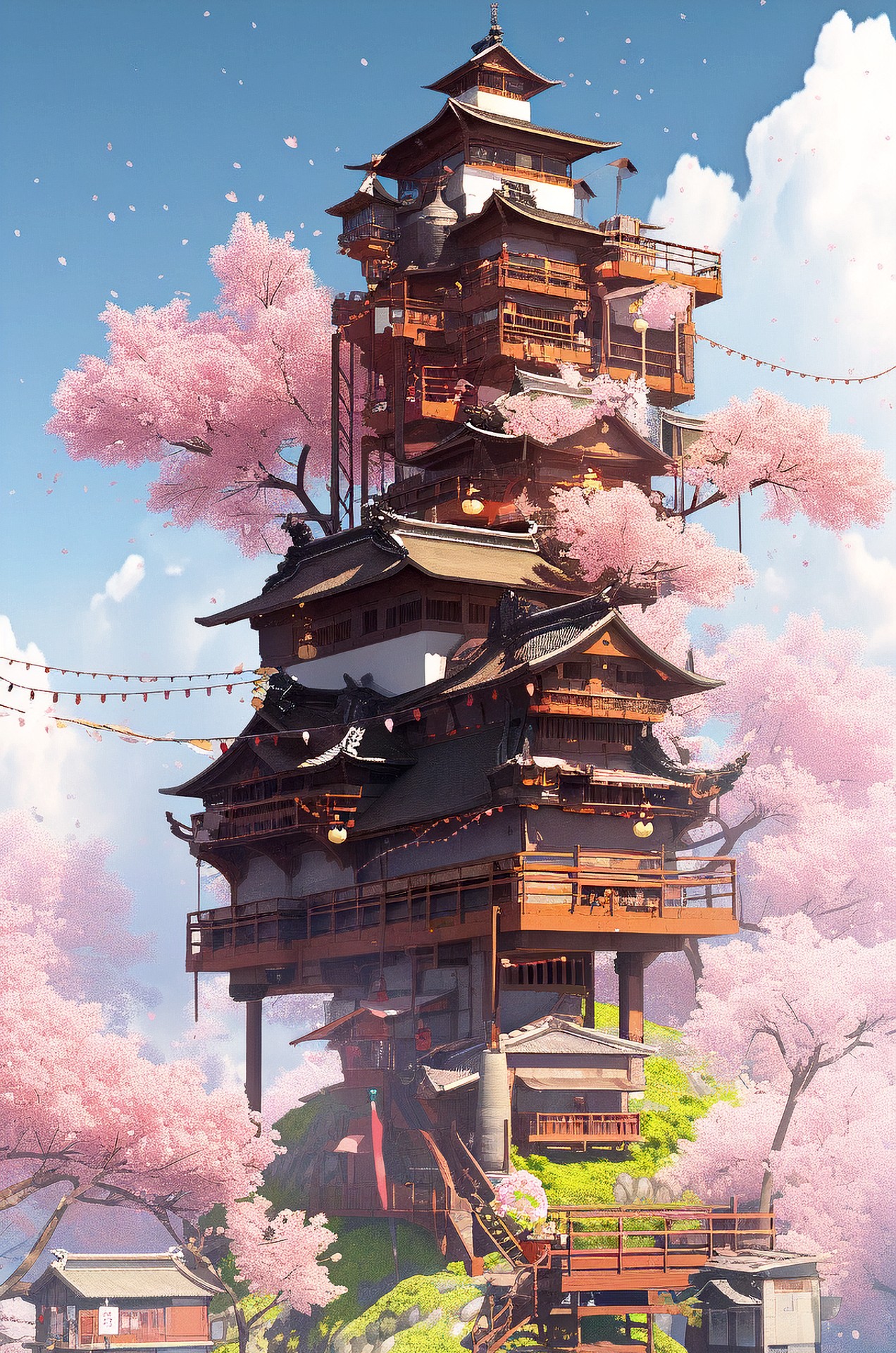 NC MKT An old house float on the clouds in the sky and there ar 38ec47ab 58ff 4895 bd72 68d594a7f3d2