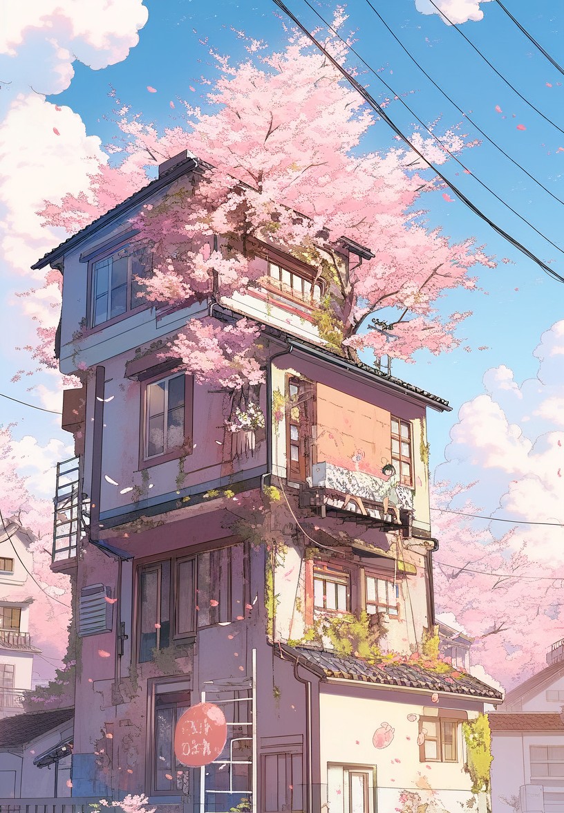 NC MKT An old house float on the clouds in the sky and there ar 3ff29b43 613e 475c abd6 83b51cdca575